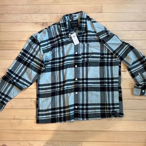 Blue/black plaid Hollister Flannel